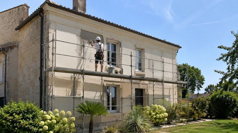 Ravalement façade pierre MY RENOV — exemple chartreuse blanquefortaise